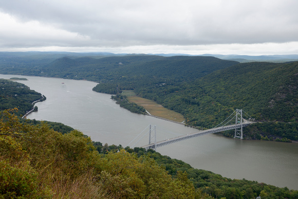 View of Hudson River and Bear Mtn Bridge from Bear Mtn