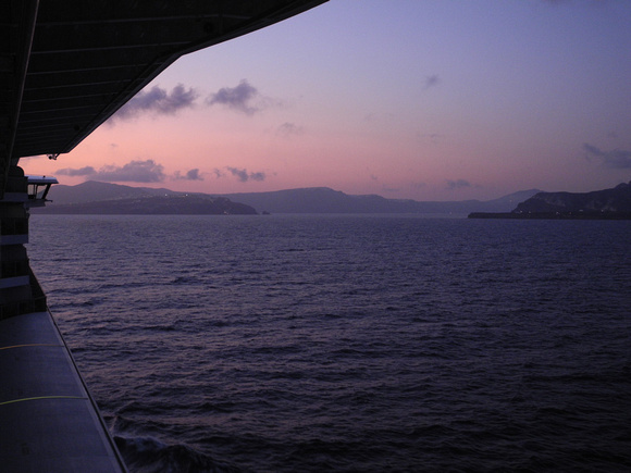 Sunset from the ship