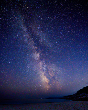 Milky Way from Sand Beach in Acadia National Park