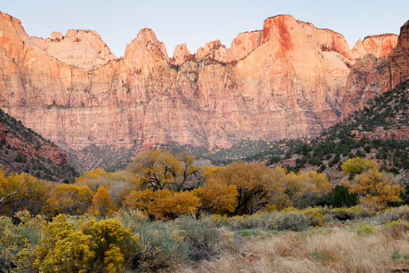 Early Stages of Sunrise - Zion